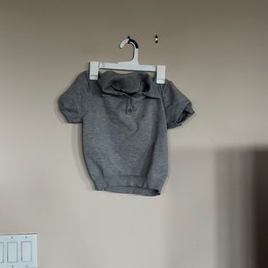 Grey formal top